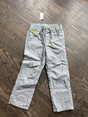 NWT 4T Gap Gray Drawstring Khaki Pants